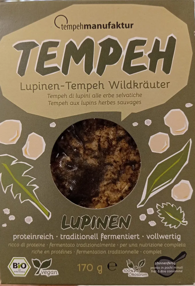 Lupinen-Tempeh Wildkräuter