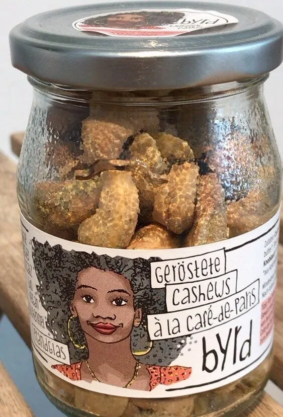 Byrd – geröstete Bio-Cashews à la Cafe-de-Paris im Pfandglas