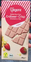 Erdbeer-Crisp : Weisse Rice Choc : vegan