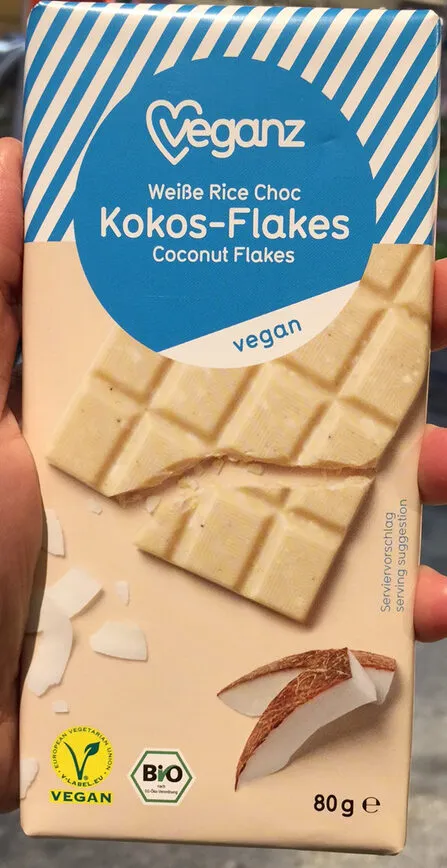 Kokos-Flakes : Weisse rice Choc : vegan