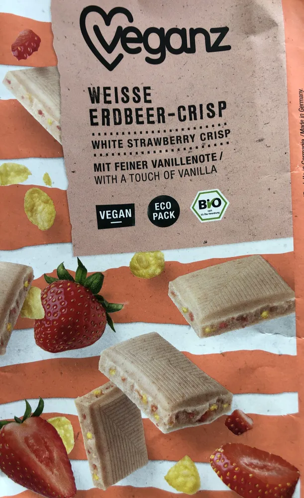 Veganz Weisse Erdbeer-Crisp