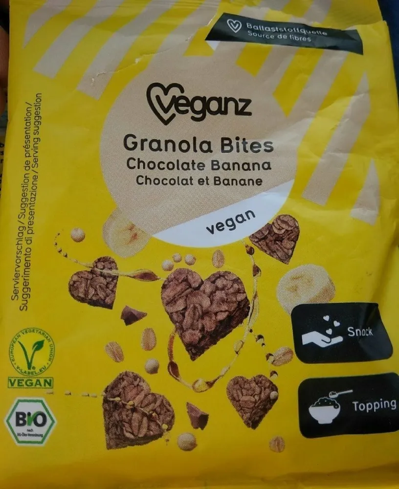 Granola bites chocolat et banane