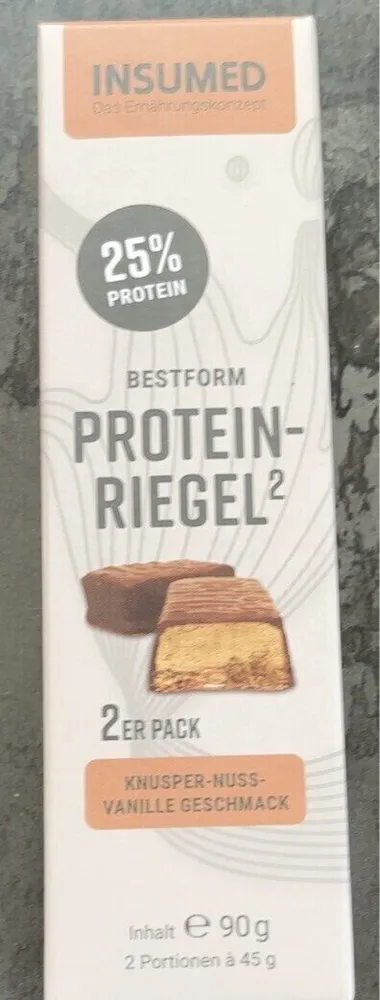 Bestform Proteinriegel Nuss/Vanille