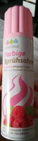 Farbige Sprühsahne