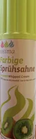 Farbige Sprühsahne