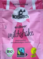 Erdbeer Milchshake Getränkepulver Mit Koffeinhaltigem Guarana