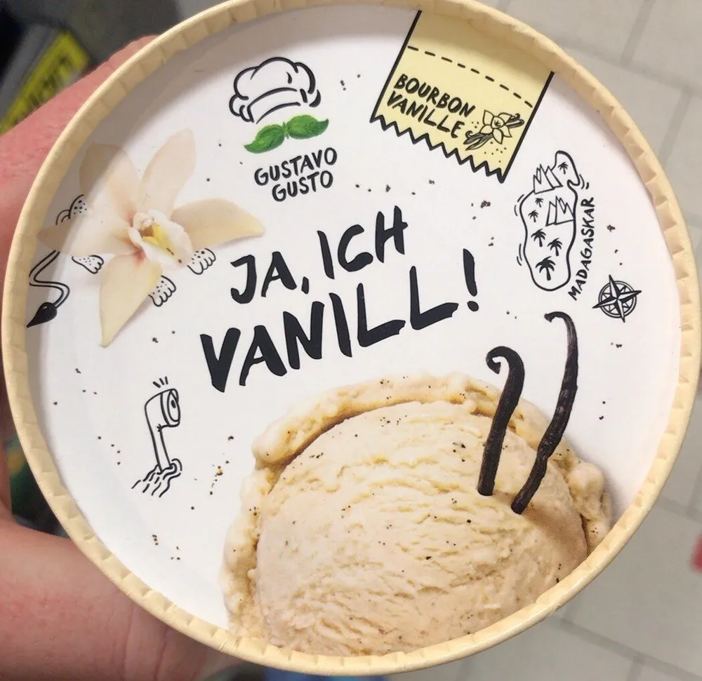 'Ja, ich Vanill' Eiscreme Bourbon-Vanille