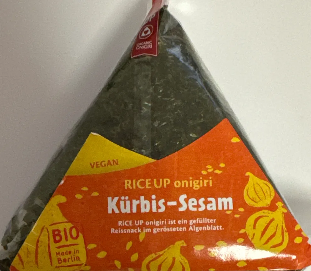 Rice up onigiri Kürbis-Sesam