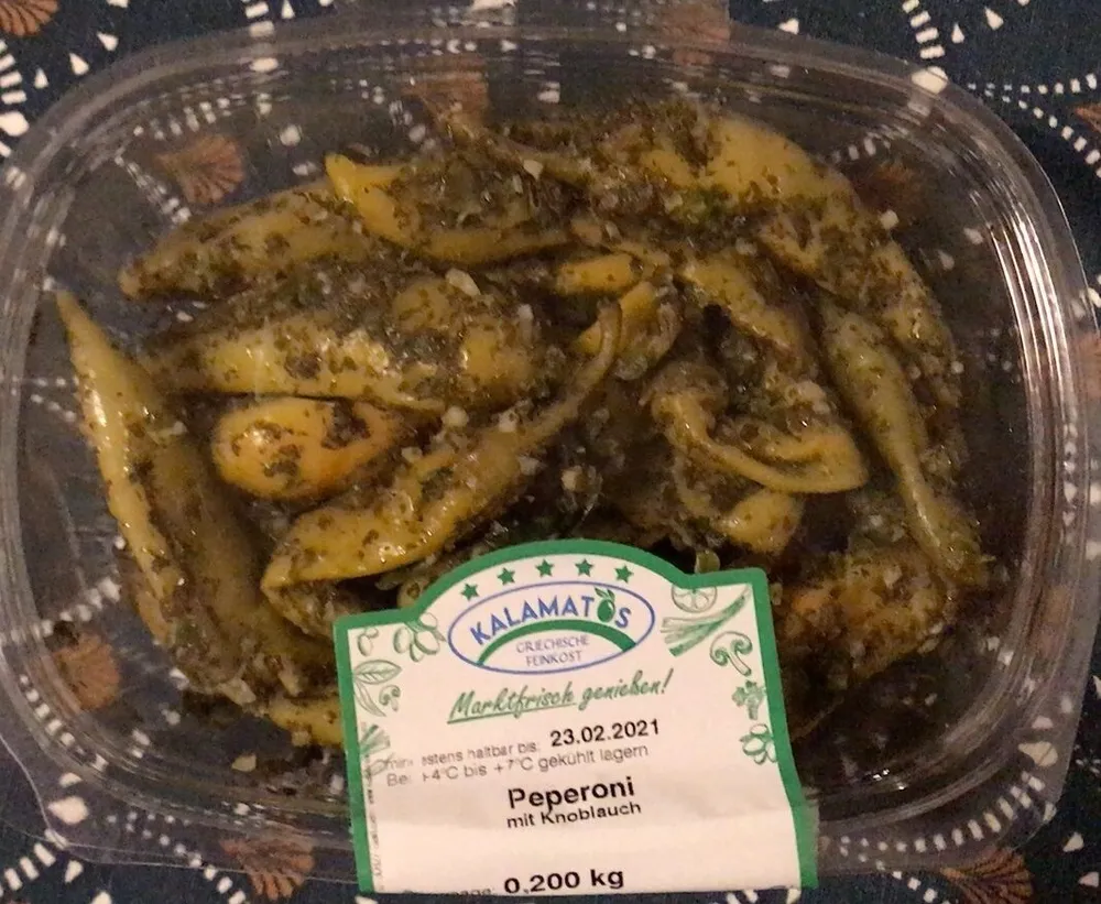 Peperoni mit Knoblauch