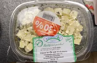 Käse in Öl mit Kräutern