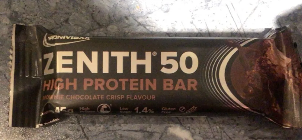 Zenith50 High protein bar chocolate crisp flavore