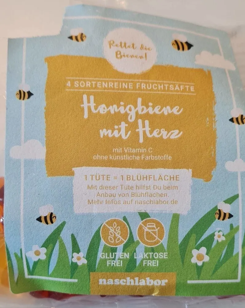 Honigbiene mit Herz
