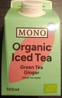 Organic Iced Tea Green Tea Ginger