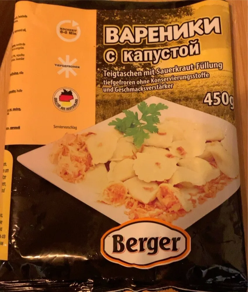 Vareniki - Raviolis farcis à la choucroute