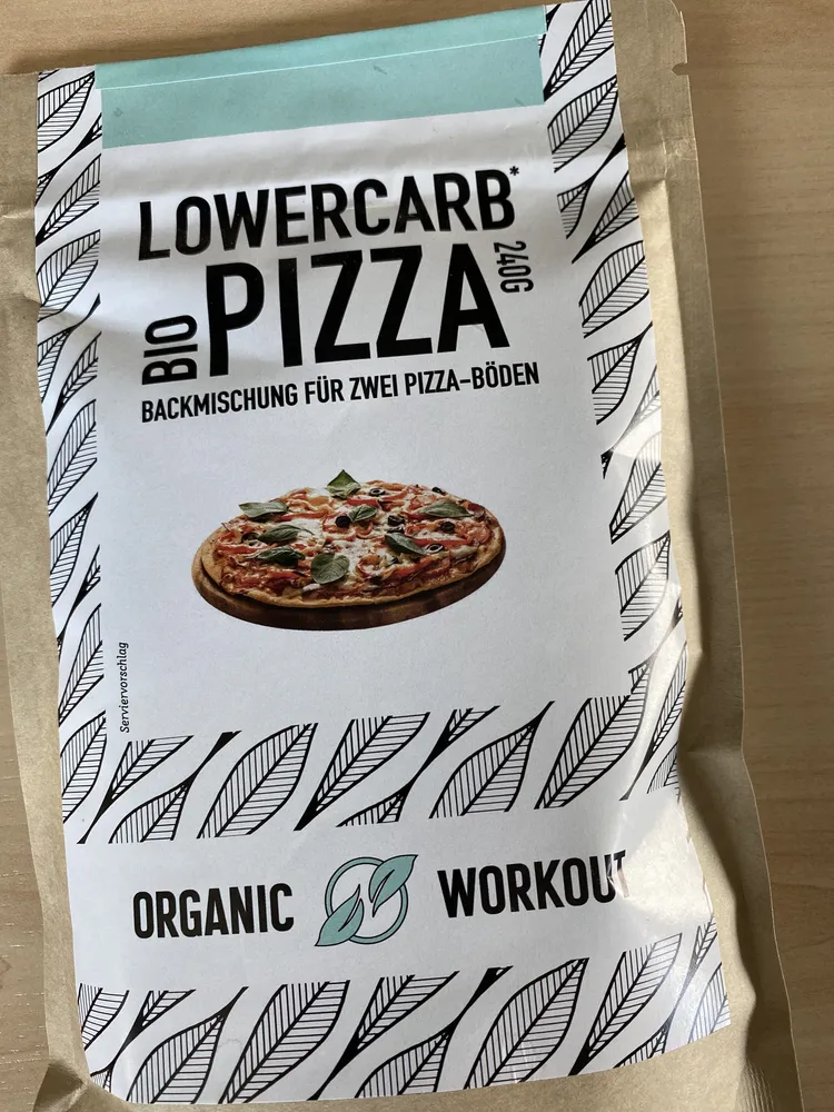 Lowercarb Pizza organic workout