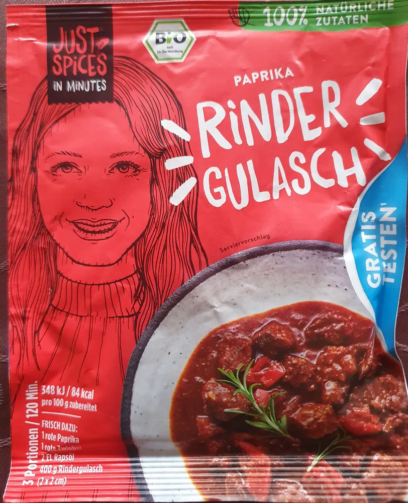 Just Spices Paprika Rinder Gulasch