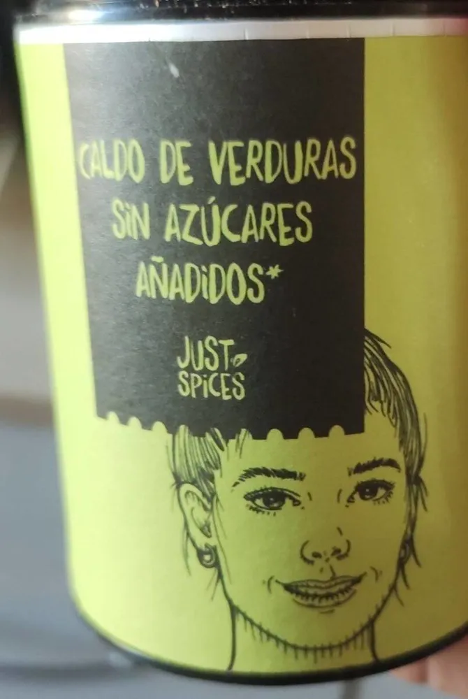 Caldo de verduras sin azúcares añadidos