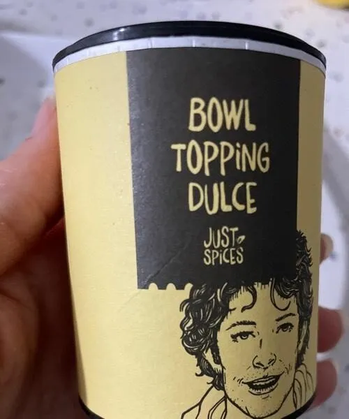 Bowl topping dulce