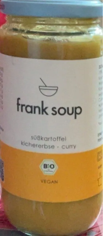 Frank. Soup Süßkartoffel KirchererbseMango Curry 4260434440803 Bio Süßkartoffelcremesuppe