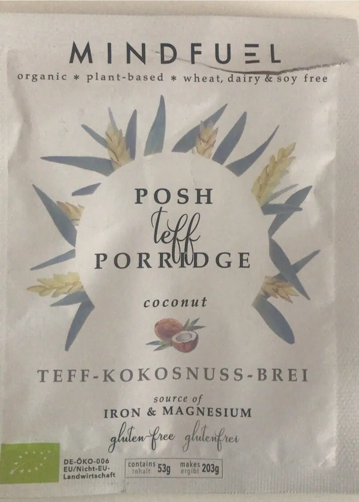 Posh teff porridge