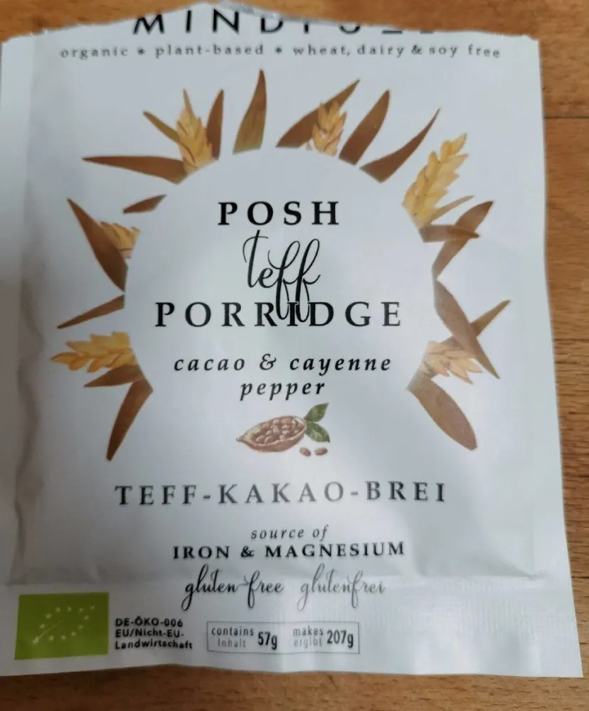 Posh Teff Porridge Cacao