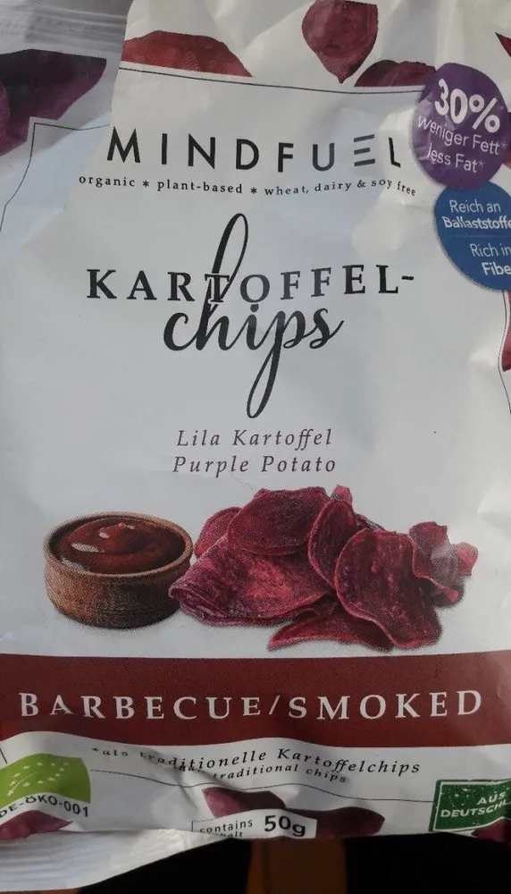 Kartoffelchips Lila Kartoffel Barbecue Smoked