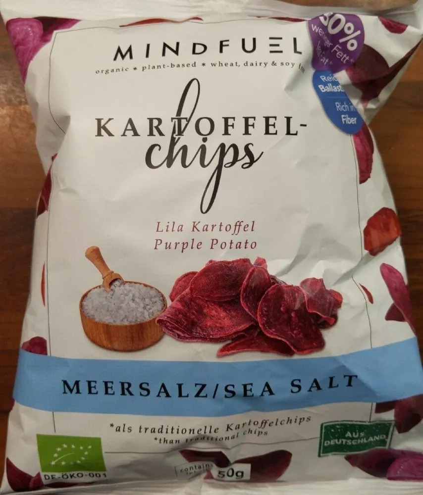 Kartoffel Chips Lila Kartoffel Meersalz
