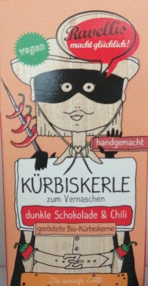 Kürbiskerne zum Vernaschen - dunkle Schokolade & Chili