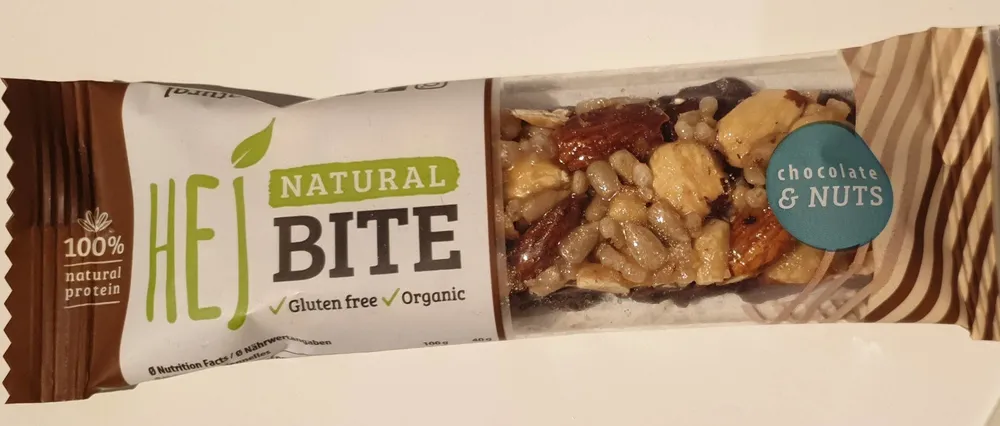 Hej Natural Bite chocolate and nuts