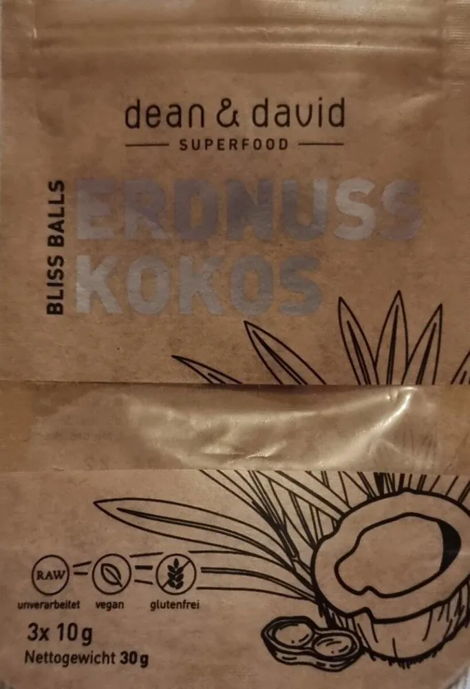 Bliss Balls Erdnuss Kokos