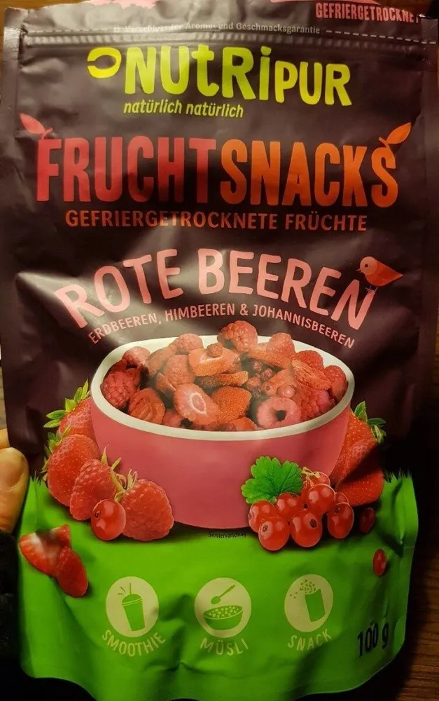 Fruchtsnacks Rote Beeren