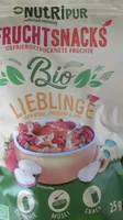 Fruchtsnacks Lieblinge Aprikose, Erdbeere und Apfel