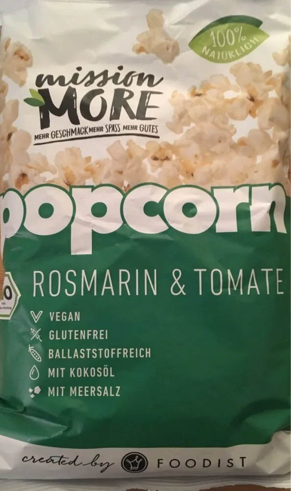 Popcorn rosmarin & tomate
