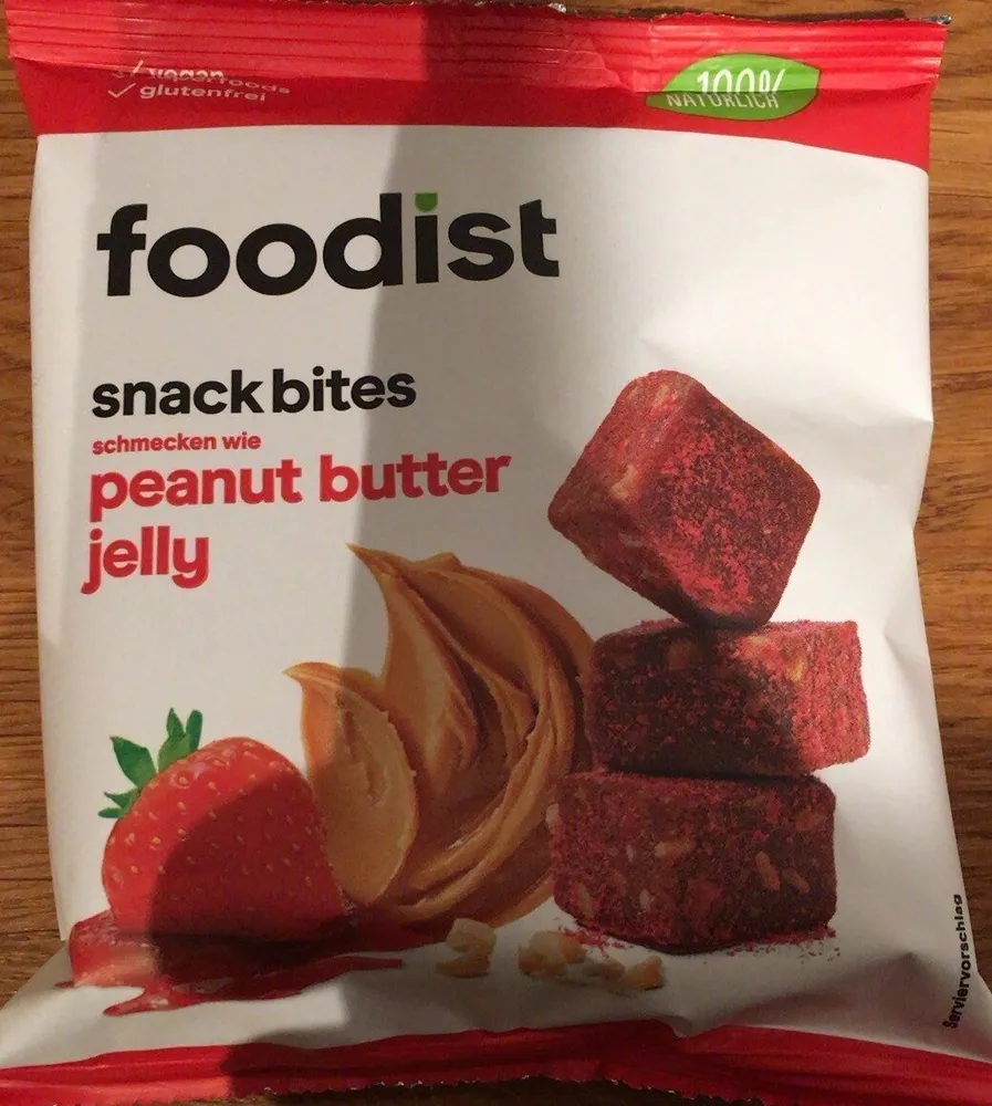 Snack bites peanut butter jelly
