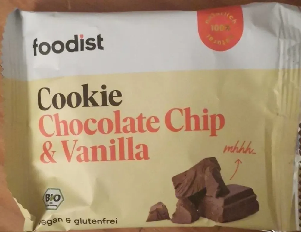 Cookie aux pépites de chocolat et vanille