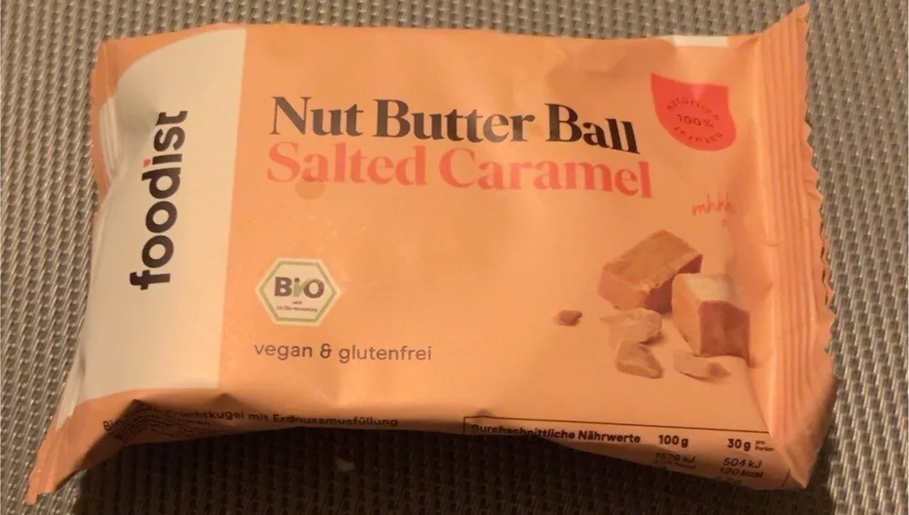 Nut butter ball salted caramel
