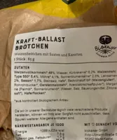 Kraft balast Brötchen