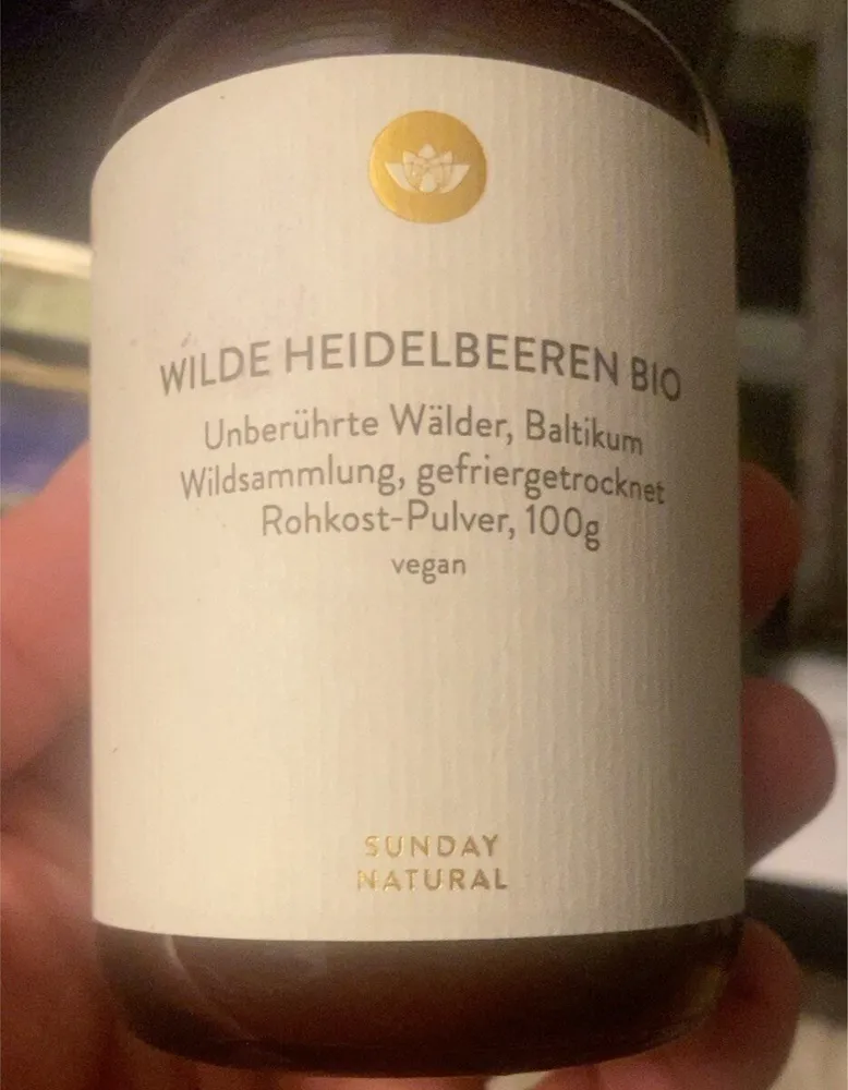 Wilde heidelbeeren bio