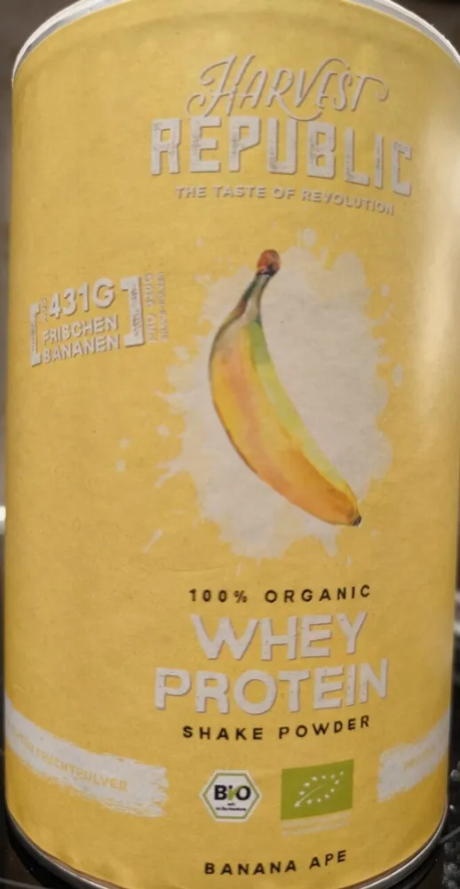 whey Protein Shake Powder Banane