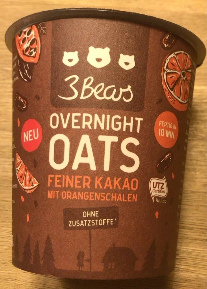 Overnight Oats, Feiner Kakao mit Orangenschalen