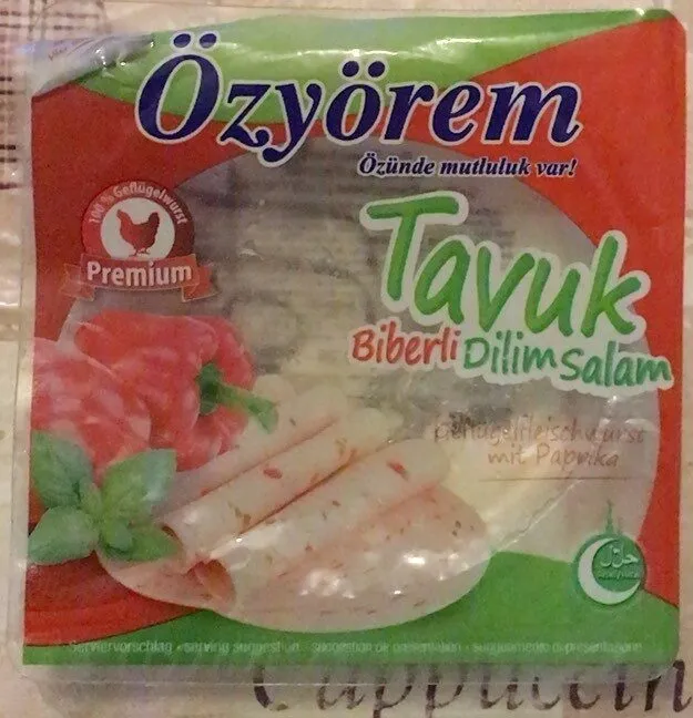 Tavuk biberli dilim salam