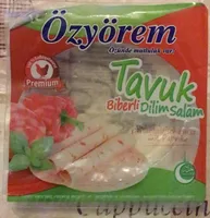 Tavuk biberli dilim salam