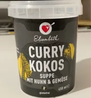 Curry Kokossuppe mit Huhn und Gemüse