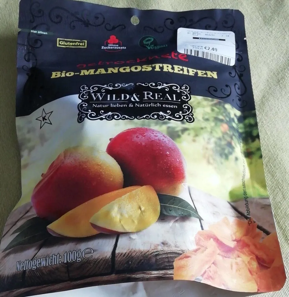 Getrocknete Mangostreifen