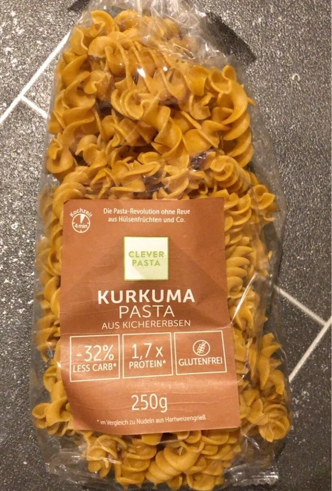 Kurkuma Kirchererbsen Pasta