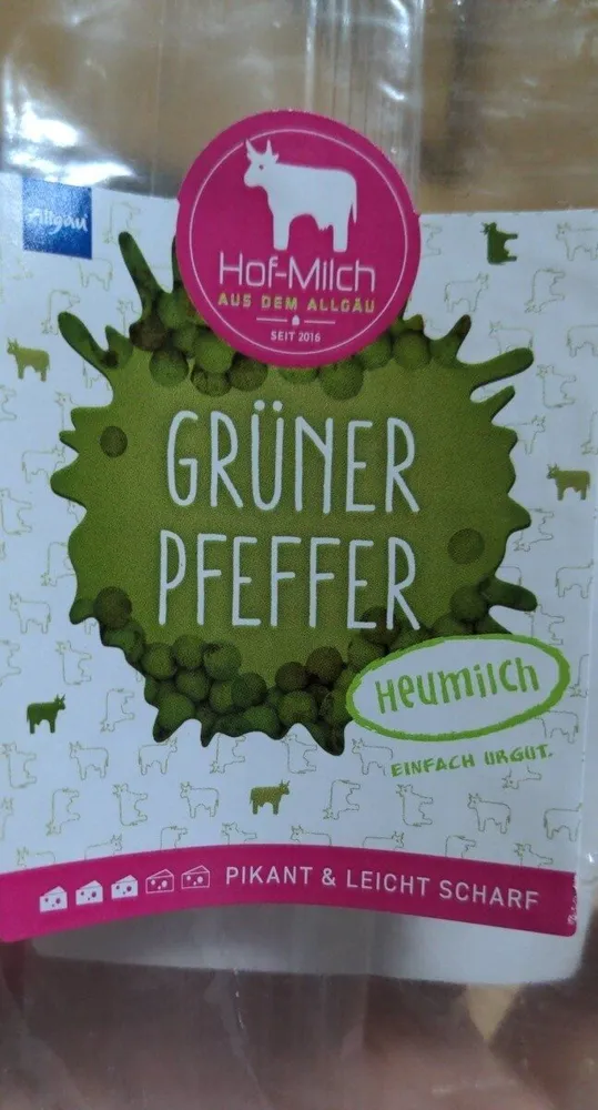 Hof-Milch grüner Pfefferkäse