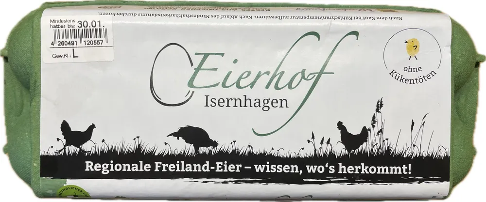 Regional free-range eggs L