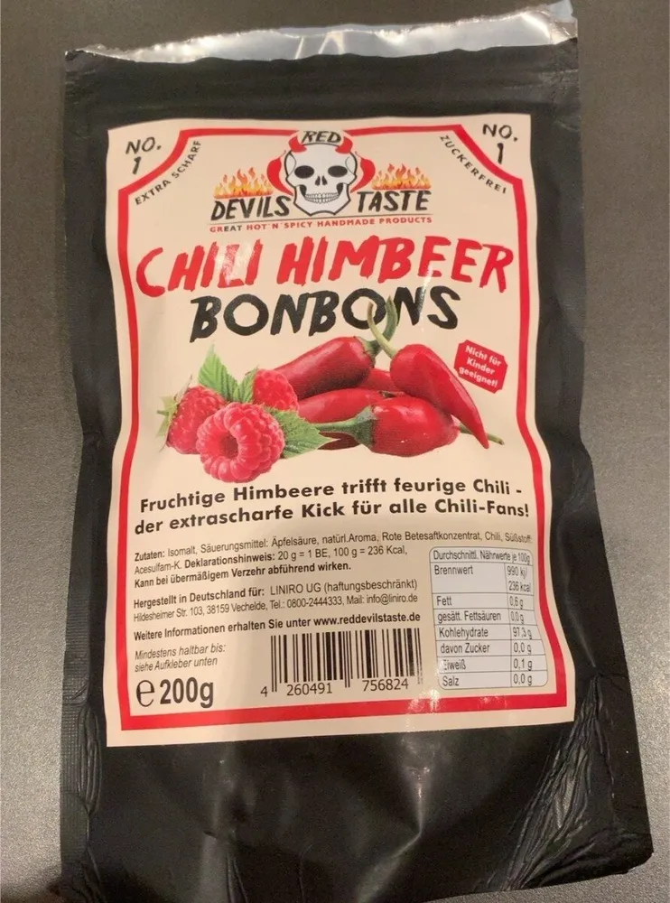 Chili Himbeer Bonbons