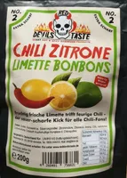 Chilli Zitrone Limette Bonbons