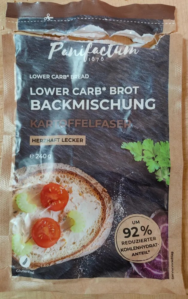 Lower Carb Brot Backmischung Kartoffelfaser